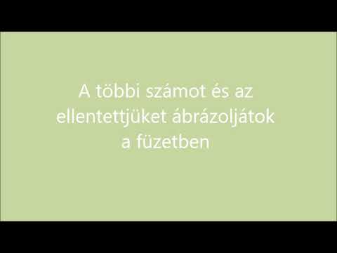 Számok abszolút értéke, ellentettje