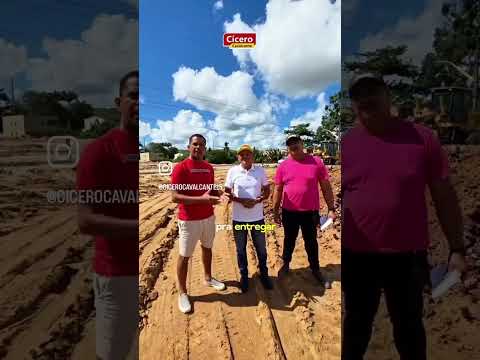 Cícero Cavalcante, comemora a construção de mais uma Creche Cria em Matriz