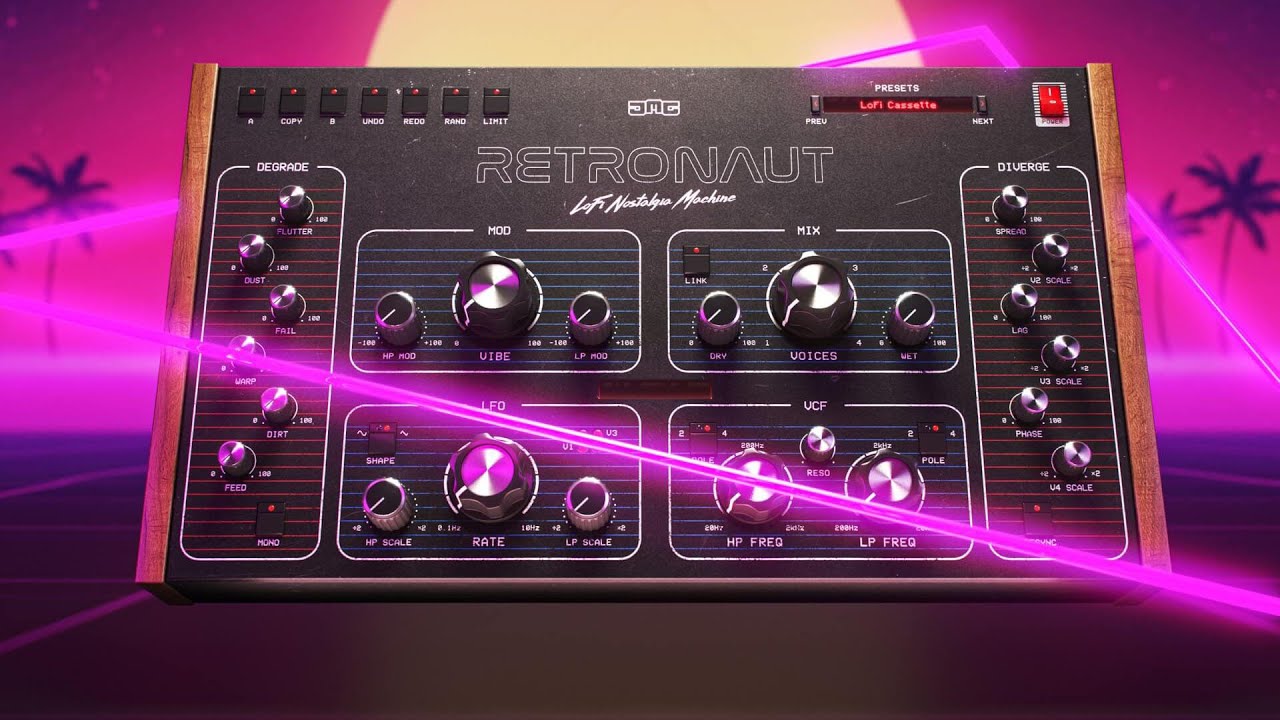 Retronaut Plugin - Multi-voice Vibrato and Chorus with LoFi effects ï¸ðŸŽ¹ - YouTube