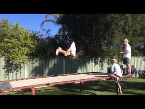 Cody on Olympic trampoline