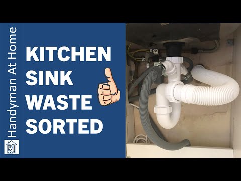 Kitchen Sink Waste Sorted - How To Fit A New Sink Waste And Trap
