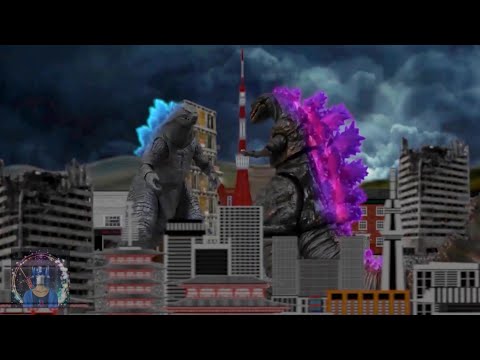 Godzilla (2021) vs. Shin Godzilla Stop Motion | Godzilla challenges Shin Godzilla | Jamesimus Prime