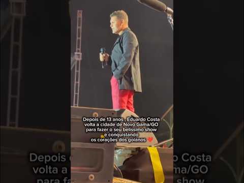 Escolhi o artista certo @EduardoCosta 🥺❤️ #eduardocosta #goias #novogama #explore