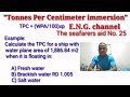 How To Calculate Tonnes Per Centimetre TPC