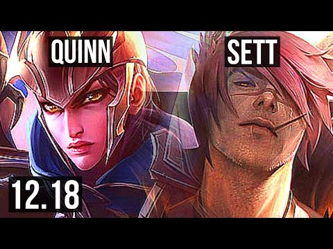 QUINN vs SETT (MID) | 1600+ games, 2.0M mastery, 2/1/4 | KR Diamond | 12.18