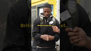 He didn’t have to violate their food like that 🥹 #streetinterview #london #americanabroad #shorts