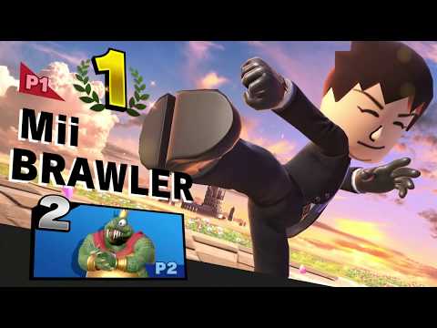 SSBU Mii Brawler vs King K Rool