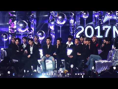 171202 MMA EXO NETIZEN CHOICE @ 멜론뮤직어워드 엑소 네티즌인기상 (+ 본인들 vcr에 부끄러워하는 귀여운 멤버들)
