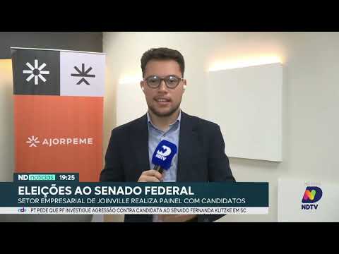Painel com os candidatos ao senado 2026 é destaque a nível estadual no jornal ND Notícias