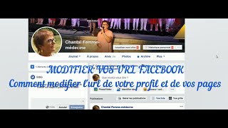 Modifier vos URL Facebook profil et page