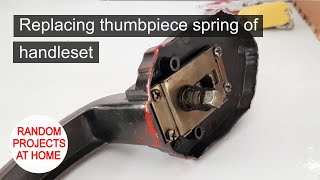 Project: Replacing the thumbpiece spring of handleset door knob