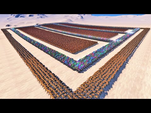 10.000 Troll Warriors  VS  Star Wars Jedi, Spartans, Golden Knights - Ultimate Epic Battle Simulator