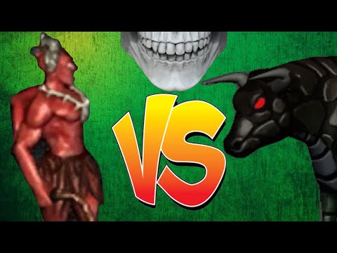 Heroes of Might and Magic III. Pit lord VS Mighty gorgon