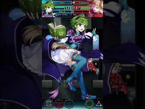 2 green units with 2 support units beating up L Edelgard (FE7 Limited)