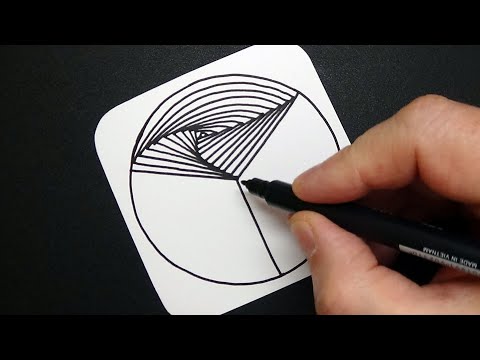 Relaxing Spiral Drawing - Abstract Art Therapy - Amazing 3D Pattern - Draw #WithMe