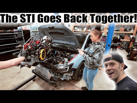 Installing the Twin Disk in her 500WHP+ STi!