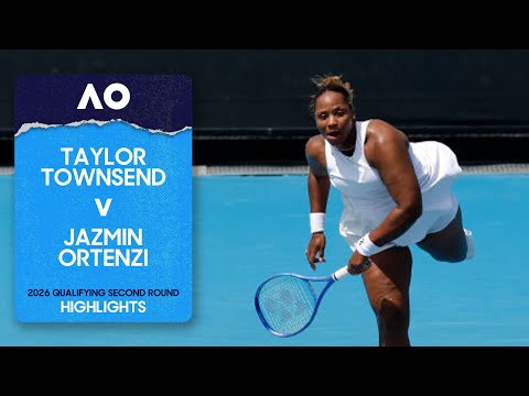 Taylor Townsend v Jazmin Ortenzi Highlights | Australian Open 2026 Qualifying Second Round