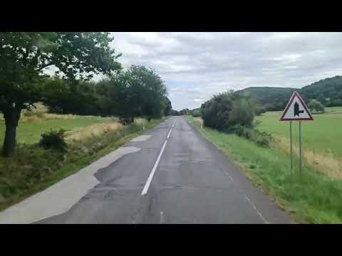 Driving in Slovakia, route 75, Hrusov - Cebovce