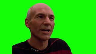 Star Trek: The Next Generation Picard "let's see what's out there" green screen