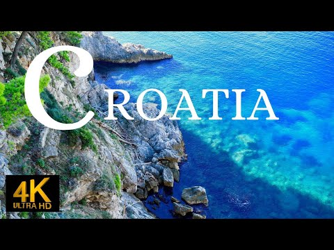 FLYING OVER CROATIA 🇭🇷  ( 4K ULTRA HD HDR VIDEO WITH PEACEFUL MUSIC FOR STRESS RELIEF )♥️