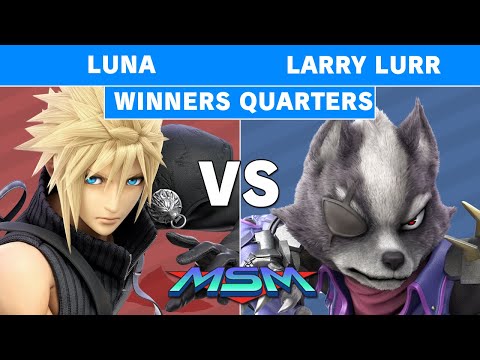 MSM 220 Luna (Cloud) Vs T1 | Larry Lurr (Palutena, Wolf) Winners Quarters - Smash Ultimate