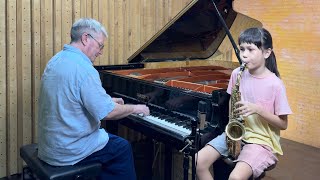 Daddy Daughter - Sax & Piano “Mickey Mouse March”