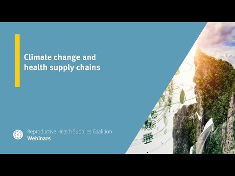 Climate change and health supply chains