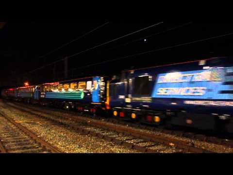 37405 departs Crewe on 1K14 21:16 Crewe to Derby hire in.