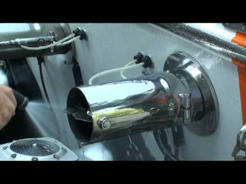 Remove Water Stains, Water Spots from Boat Hull Exhaust with Bio Kleen Fiberglass Cleaner