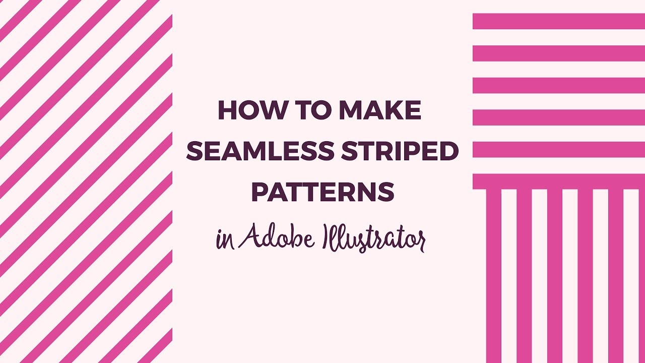 How to make seamless striped patterns in Illustrator