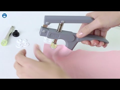 How to use a dritz plastic snap fastener pliers kit