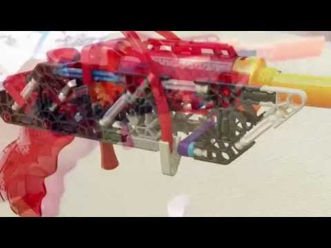 How Fast Did It Build? K'Nex KForce blaster K-10V time lapse build demo.