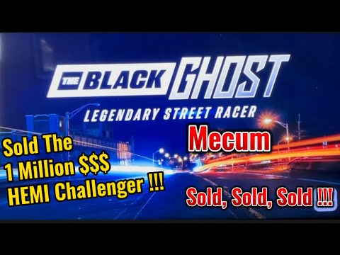 Street Raced 1970 Hemi Dodge Challenger “The Black Ghost”… Mecum Sold, Sold Sold !