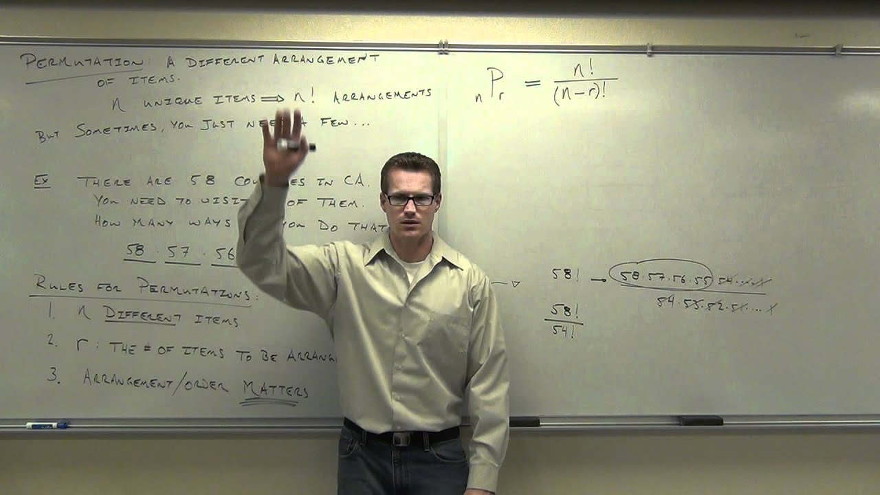 Statistics Lecture 4.7: Fundamental Counting Rule, Permutations and Combinations