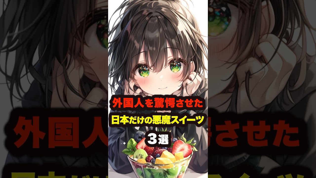 【海外の反応】外国人を感動させた日本の悪魔的すぎる甘い食べ物3選 #海外の反応 #雑学 #日本