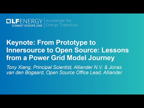 Keynote: From Prototype to Innersource to Open Source: Lessons... Tony Xiang & Jonas van den Bogaard