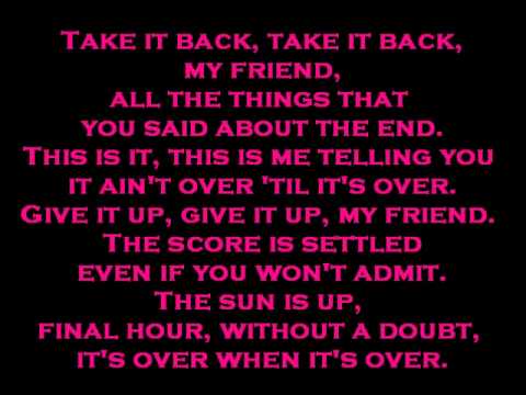 Falling In Reverse-It's Over When It's Over with lyrics