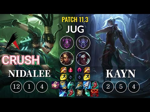 ASP Crush Nidalee vs Kayn Jungle - KR Patch 11.3