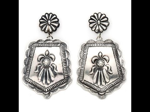 Chaco Canyon Water Bird Stamped Drop Earrings