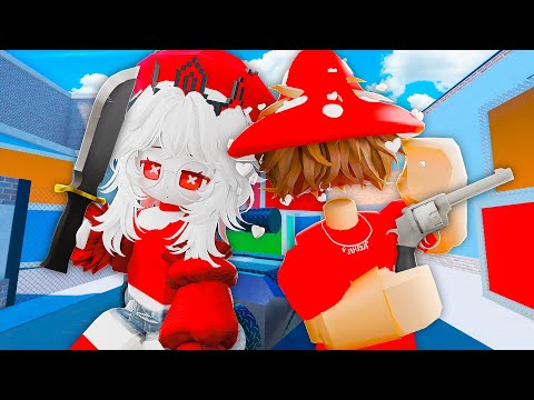 PLAYING MM2 WITH A PRO!! 🤣🤣 (FUN MOMENTS)