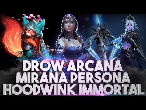 NEW DROW RANGER ARCANA, NEW MIRANA PERSONA + HOODWINK IMMORTAL - NEW WINTER BATTLE PASS RELEASED !!