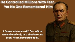 He Ruled With Fear but Died Alone – The Forgotten Dictator’s Story