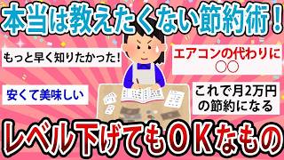 【有益・総集編】本当は教えたくない節約術！レベル下げてもOKなもの教えて！【ガルちゃん】part 1