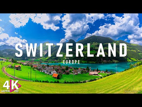 Flying Over Switzerland 4K Ultra HD - Relaxing Music With Beautiful Nature Scenes - Amazing Nature