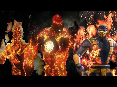 MORTAL KOMBAT All BLAZE Evolution Skins MK2 - MK11 MORTAL KOMBAT 11