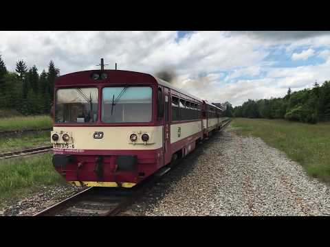 Os 26804 a Os 26805 ve stanici Moldava v Krušných horách / 2.7.2020 / Naše Železnice
