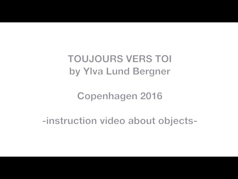 Instruction video about objects for the piece 