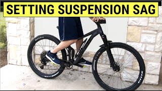 How to Setup Suspension Sag on a Mountain Bike - EASY DIY Tutorial