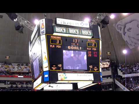 Bill Guerin GWG in OT Game 2.  Pittsburgh Penguins verse Philly Flyers