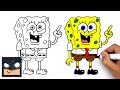 How To Draw Spongebob Squarepants Beginner Drawing Tutorial Step By Step